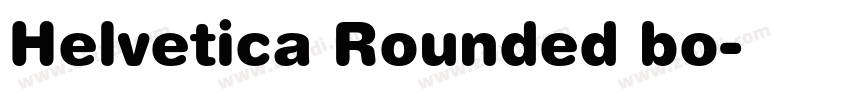 Helvetica Rounded bo字体转换